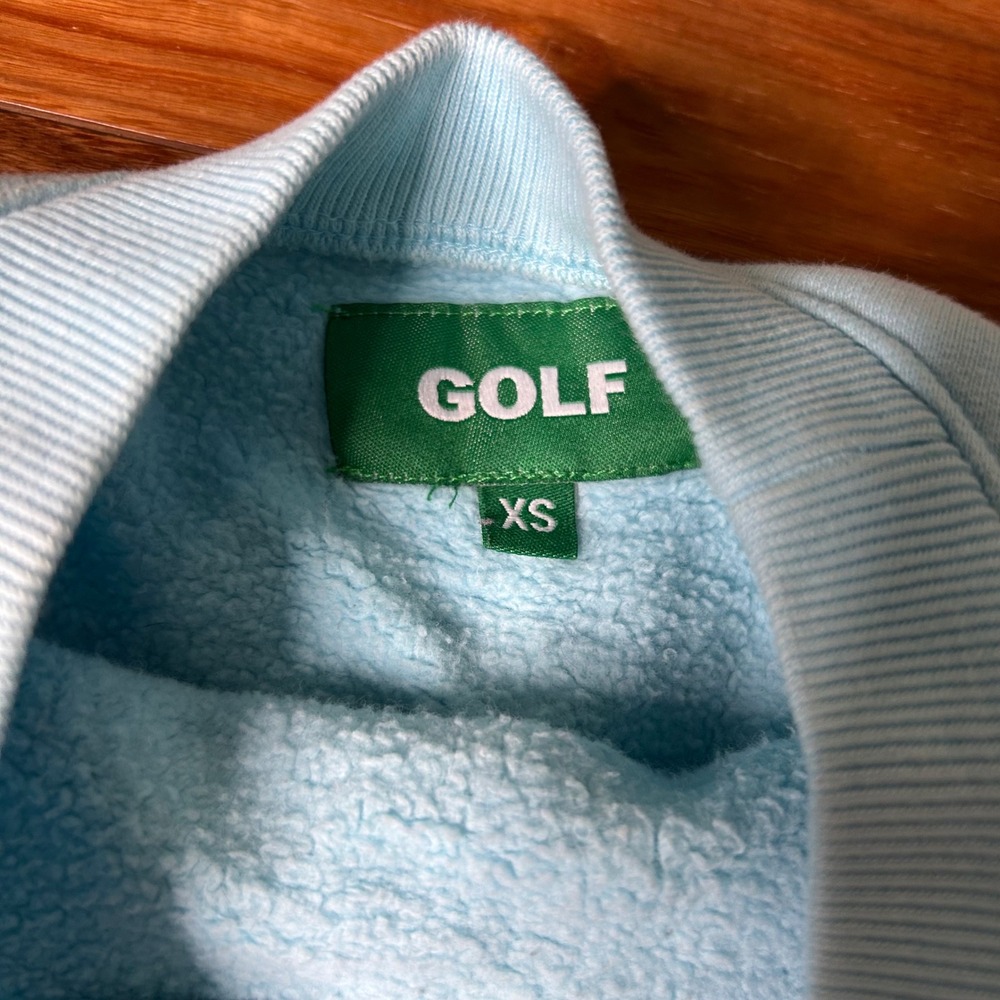 GOLF WANG Frog Crewneck Sweatshirt XS distressed Light Blue Men's xs - Picture 5 of 8